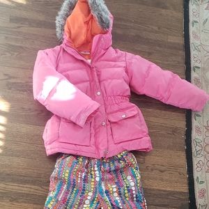 Hanna Andersson sz 8 jacket and snow pants